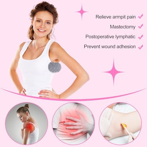 Colingmill 4 Pcs Lymphedema Axilla Pillow Masectomy Cotton Post Breast Operation Pillow for Sleeping Mastectomy Underarm Armpit Pain Relief Pure Color