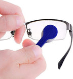 10 pcs Mini Sun Glasses Eyeglass Microfiber Spectacles Cleaner Brush Cleaning Tool,Random Color