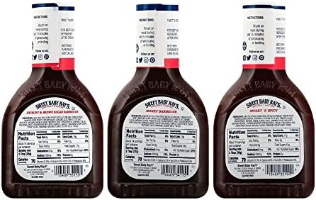 Sweet Baby Ray's Hickory & Brown Sugar, Honey and Sweet n Spicy Barbecue Sauce Variety Pack, 3 ct.