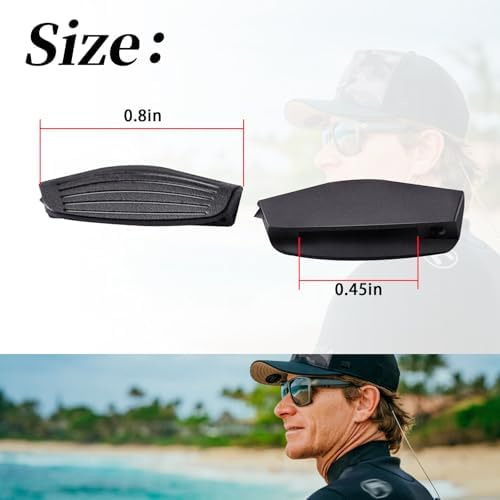 RZP2926AA Soft Rubber Replacement Nose Pads Compatible with Sunglasses Paunch XL/Paunch (Including Left and Right Nose Pads) Black