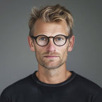 LONDON MOLE® Graduate reading glasses | Cool round panto shaped readers | Men’s Women’s Unisex | Spring hinges
