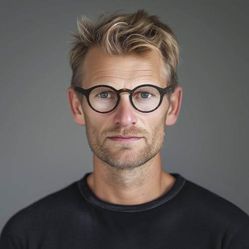 LONDON MOLE® Graduate reading glasses | Cool round panto shaped readers | Men’s Women’s Unisex | Spring hinges