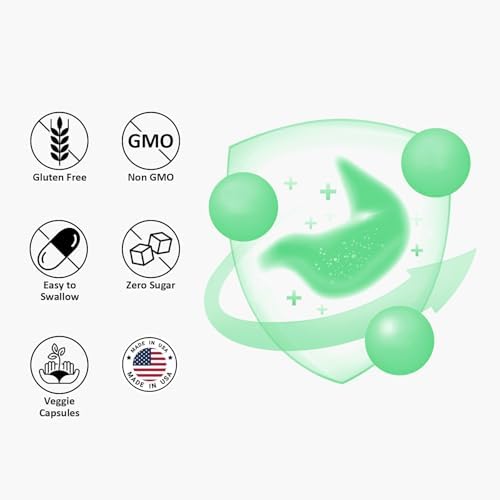 DAO Supplements Histamine Blocker – DAO Enzyme + Diamine Oxidase & Quercetin, Immortelle, Vitamin C for Gut Health and Food Support 60 Capsules