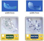 Dental Clear Matrix Bands, Transparent Sectional Matrice System for Posterior and Anterior Use, 30 Pieces Dental Restoration Tool (1.922)
