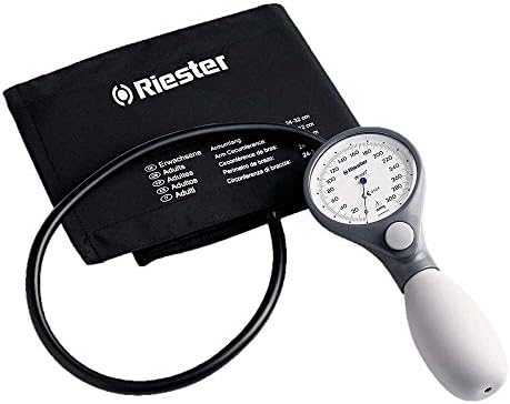 Riester - Mobile Aneroid Sphygmomanometer ri-san Latex Free - - Slate Grey