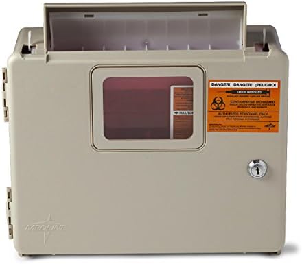 Medline Locking Sharps Container Cabinet