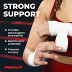 Premium White Athletic Tape for Injuries - 3 Pack with Pre-wrap - Easy Tear & No Sticky Residue - Sports Zinc Oxide Tape - Ankle, Wrist, Fingers - Ideal for Soccer, Gymnastics, Boxing