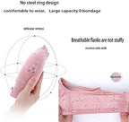 Geemor Soft&Comfortable Bra,Middle-Aged Elder Woman Floral Cotton Wireless Thin Push Up Elastic Mom Breathable Underwear