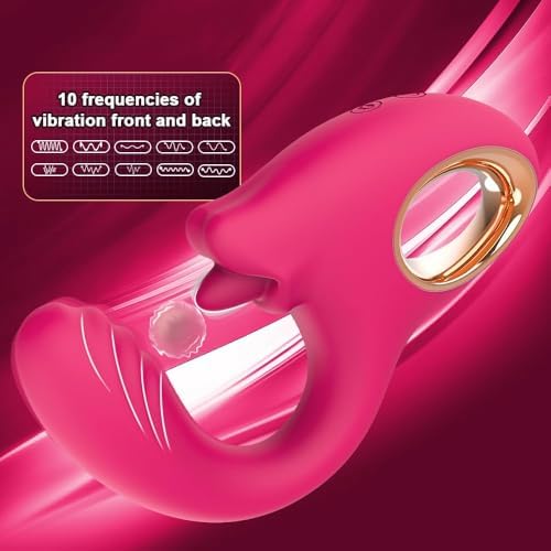 Quiet Powerful 10 Modes Small Silicone Massage Rod for Women Portable, Handheld Personal Bullet Tool for Quick Relaxation SF0986 (Red)