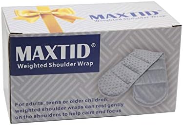 MAXTID Sensory Weighted Dual Texture Shoulder Wrap 4-Pounds for Adults