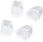 2 Pairs High Heel Covers Anti Slip Latin Stiletto Dancing Heel Covers Anti Noise High Heel Protector Replacement Tips Cap Protectors Covers