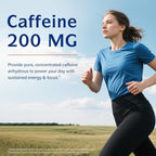 Innate Vitality Caffeine, 200 mg Caffeine Pills for Adults, Men & Women, No Crash or Jitters, Non GMO, No Gluten, Boost Energy Levels & Mental Focus, 120 Vegan Capsules