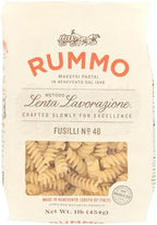 Rummo Fusilli Pasta, Non GMO, Parve Free, 1 LB (Pack of 12)
