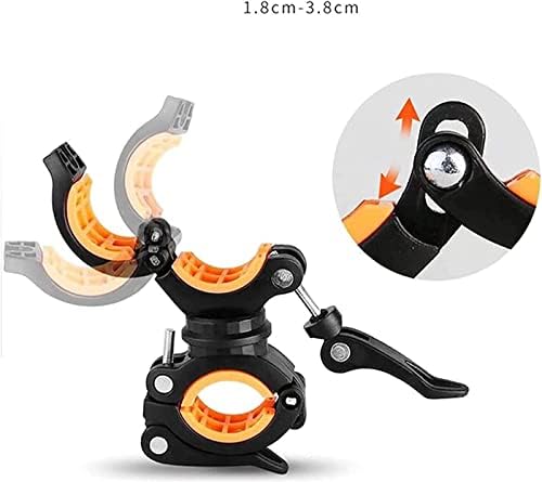 4PCS Wheelchair Walking Stick Rack,Practical Cane Holder Clip 360° Rotatable,Crutch Holder Wheelchair Electric Mobility Scooter Accessory