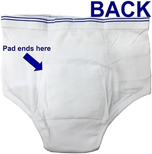 Petey's Washable Incontinence Underwear for Men (Super Protection) - Reusable Men's Briefs for Moderate to Heavy Leakage (5X-Large)