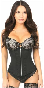 Daisy corsets Women's Cotton Steel Boned Underbust Corset W/Zipper