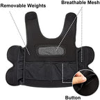 Weighted Vest for Kids with Sensory Issues, Kids Calming Weighted Compression Vest for Children - Include 6 Removable Weights