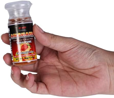 Innovatronix ANGHANG Carolina Reaper Pepper Powder (100% Pure) - 2 BOTTLES OF (0.53 oz / 15 grams each) | World's Hottest Pepper