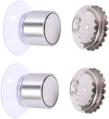 Magnetic Soap Holder Wall Mounted, 2pack Suction Up Stainless Steel Savers for Bar Soap, Self-Draining Soaps Container for Shower Bathroom Kitchen Sink, Easy Clean