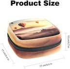 Sanitary Napkin Storage Bag,Period Bag,Evening Hot Air Balloon,Sanitary Bags for Feminine Products