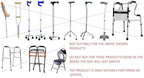 AARAM Tips for Mobility Aids (19mm Rubber Shoe)