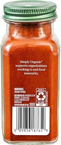 Simply Organic, Paprika Ground Certified Organic, 2.96 Ounce Container