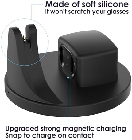 2-in-1 Charging Dock Compatible with Ray Ban Meta Display Smart Glasses & Neural Band, Magnetic Fast Charger for RayBan Meta Display Glasses Accessories