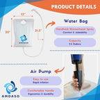 AMDASO Portable Hair Washing Station, Locs Detox Tub, Portable Shampoo Bowl, Inflatable Wash basin, Hair washing basin for bedridden, Dreadlock accessories, Inflatable Shampoo Basin