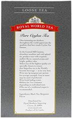 Royal World Loose Leaf Earl Grey Tea – Premium Blend of Bergamot & Ceylon Black Tea – Ideal for London Fog & Iced Drinks – Perfect for Recipes – Sourced from Sri Lanka – Minimal Packaging, 17.6oz