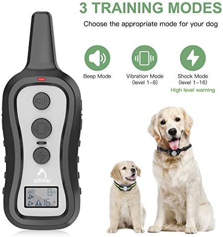 PATPET Dog Shock Collar for 2 Dogs - Dog Training Collar with Remote