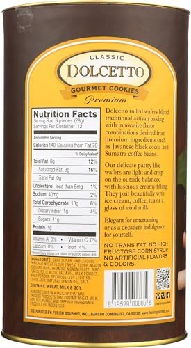 DOLCETTO Dolcetto Wafer Rolls Lemon, 12 OZ