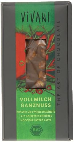 Vivani Milk whole Hazelnuts Chocolate 100 g
