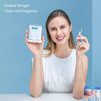 Dental Floss Picks Dispenser-308 Count Professional Cavity Resistant Flossers-LIAMOSS Automatic Pop Up Organiser Case-Intelligent Sealed Storage-Adults Best Dental Care Oral Tools