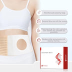 DERAYMI Colostomy Ostomy Belt, Stoma Hernia Support Belts for Men Women Abdominal Post Operative Care -Helping Fix Stoma Bag in Place Size (L)