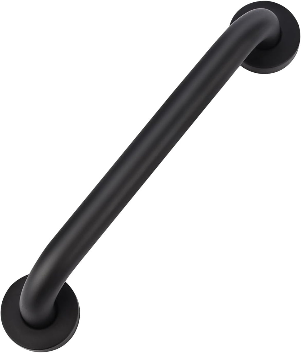 supregear Bathroom Grab Bar, 12 in Non-Slip 201 Stainless Steel Bathroom Safety Grab Bar Oil Rubbed Black Hand Rail for Bathtub Toilet Kitchen Bedroom Shower, Concealed Screw Wall Mounted