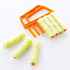 2 Pcs Blind Cleaner Washable Window Dusting Cleaner Tool Mini Blind Duster Brush Dust Clean Venetian Blind Brush Window Air Conditioner Duster Dirt with 7 Slat Handheld Household Kitchen Cleaning