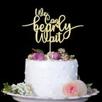 We Can Bearly Wait Cake Topper, Bear Baby Shower Decorations for Boys Girls Boys, Teddy Theme Gender Reveal Party Gold Glitter