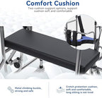 Walkers for Seniors Standing Walker with Seat, Hemiplegia Rehabilitation Standing Frame, Adjustable Walker Aid for The Disabled, Walking Assistance Devices, Anti Recline, Lower Limb Training