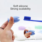 6 Pcs Toothbrush Covers Caps Silicone Fish Holder Cute Standing Toothbrush Head Travel Protector Cap for Household Travel Camping Bathroom School Business Color Random