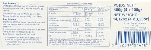 Clément Faugier - Chestnuts Spread Original France - Pack of 4 x 100gr / 3,52oz tin set