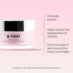 MAËLYS B-TIGHT Lift & Firm Booty Mask - Skin Tightening & Firming Cream for Booty & Thighs - Cellulite Cream with Caffeine & Brazilian Peppertree - Butt Mask for Smooth-Looking Skin (3.4 Fl Oz)