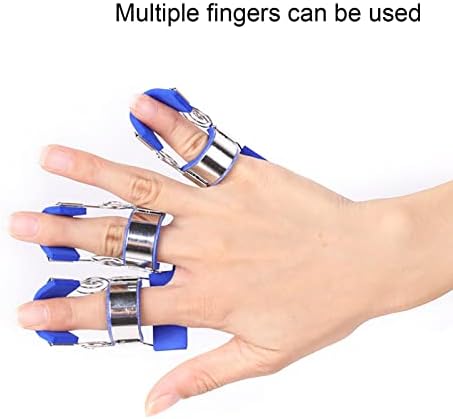 ZJchao Finger Extension Splint, Finger Pressing Device Rehabilitation Straighten Training Finger Splint Easily Wear Adjustment Joint Exerciser Actuator Extension Assist for Finger