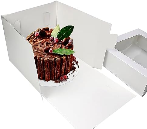 3 sets Cake Boxes 12x12x10 inches with Boards Bakery Boxes for Cakes