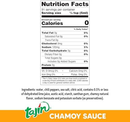 Tajin Clásico Seasoning 14oz and Tajín Fruity Chamoy Sauce 15.38oz Bundle (Pack of 2)