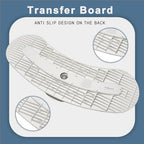 Transfer Board for Wheelchair Users, Sliding Board Transfer to Wheelchair, Transfer Board for Elderly and Disabled(No-Lift Transfer System for Disabled, Patient)