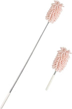 CANDeal 1PCS Microfiber Duster for Cleaning, Washable Extendable Cobweb Dusters with Telescoping Extension Pole, Bendable Head for Car, Window, Furniture, Office