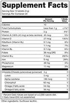 Sun Chlorella 200 mg Green Algae Superfood Supplement - Pulverized Cell Wall - Chlorophyll, CGF, Active B12, Iron, Protein - Non-GMO - 300 Tablets