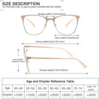 DONGDI Metal Blue Light Blocking Reading Glasses Oversized Readers for Women Big Head/Large Face Cheaters