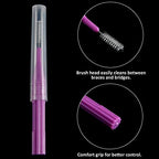 Patelai 50 Pieces Braces Brush for Cleaner Interdental Brush Between Teeth Toothpick Flosses Dental Flossing Head Oral Hygiene Tooth Cleaning Tool(Light Blue, Purple, Yellow, Gray, Light Green)
