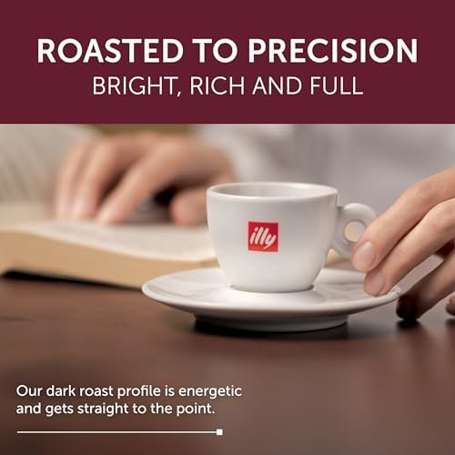 illy Espresso Compatible Capsules, Coffee Pods for Nespresso Original Line Machine, Intenso Dark Roast, 100% Arabica, Premium Italian Coffee, Single Serve, 10 Count, 10 Pack